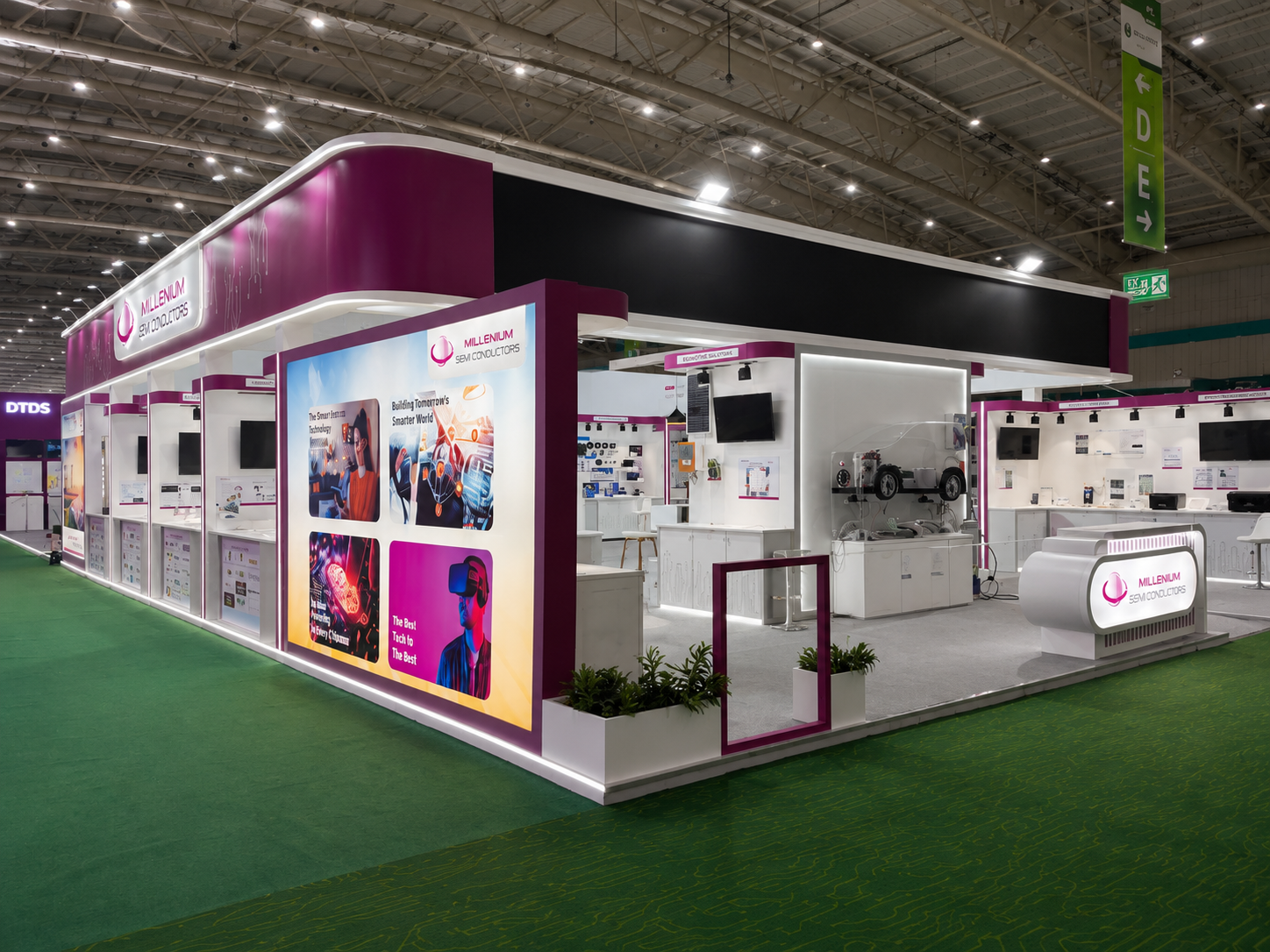 Electronics industry exhibition stand project