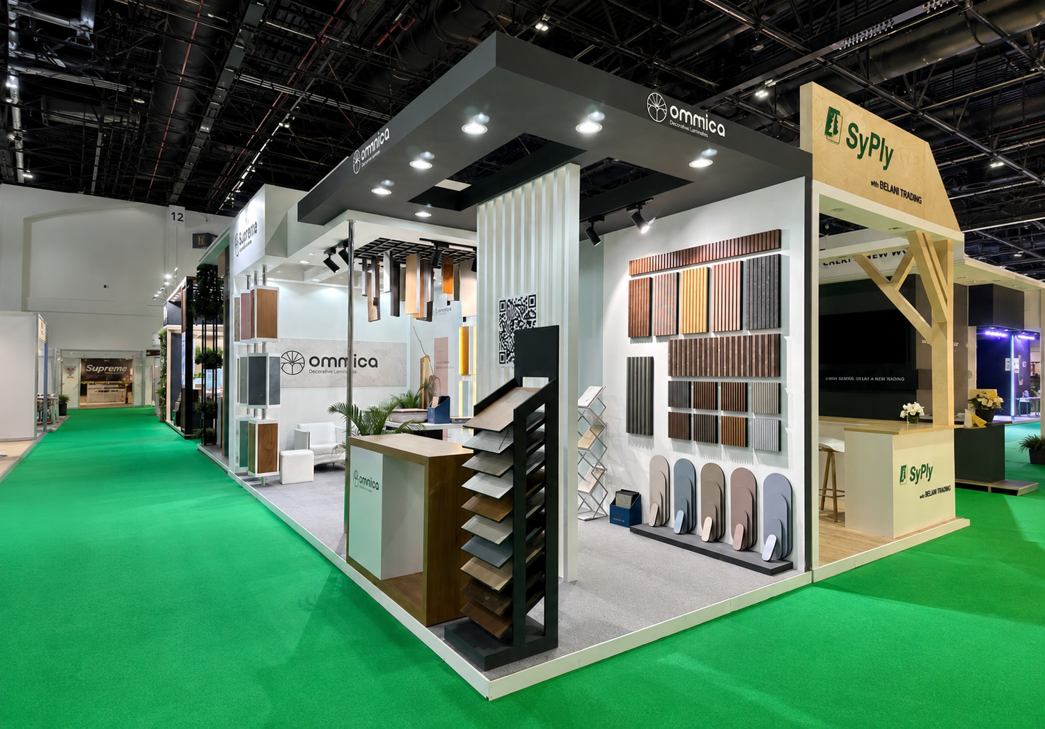 Exhibition stand builder UAE fabrication process