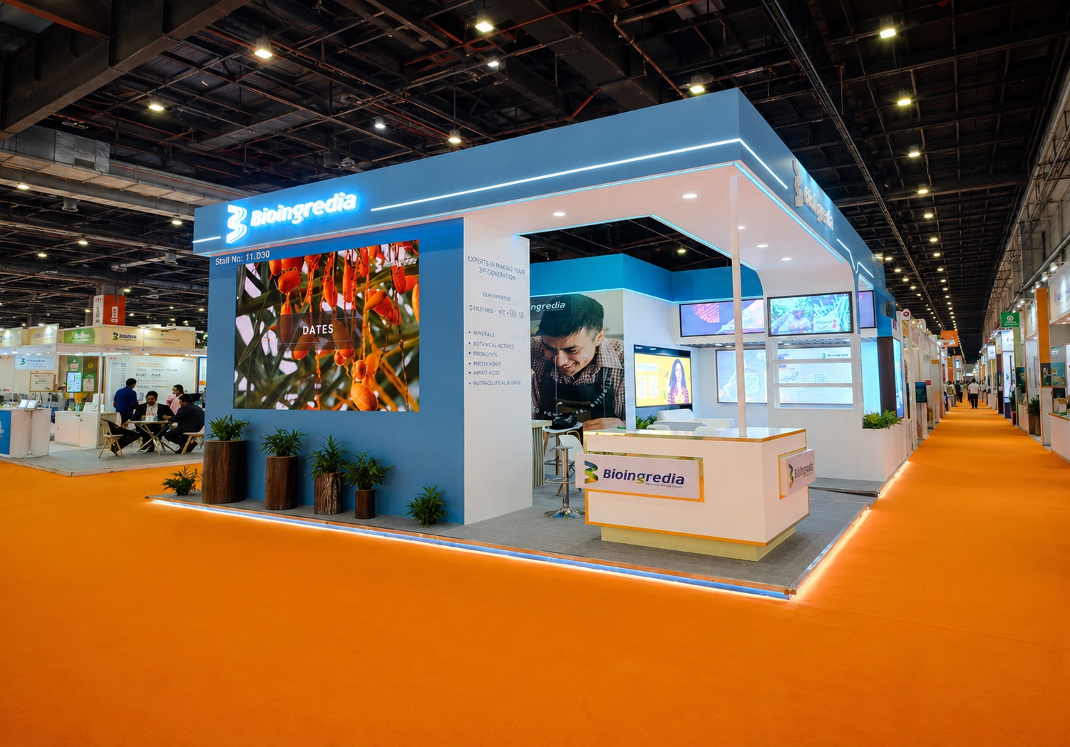 Food ingredients exhibition stand project