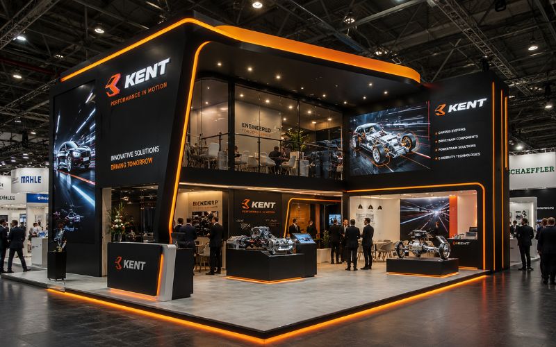 Custom automotive exhibition stand design for Automechanika Frankfurt 2026 by Unievents