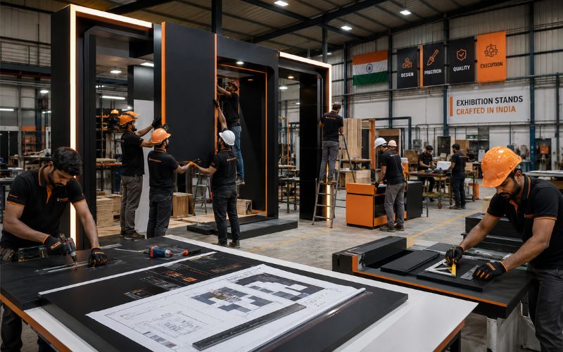 Exhibition stand fabrication in Mumbai for Automechanika Frankfurt — Unievents Services