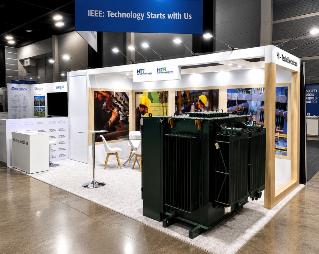 Custom exhibition stand for IEEE Chicago by HI-TECH RADIATORS by Unievents Services Pvt Ltd