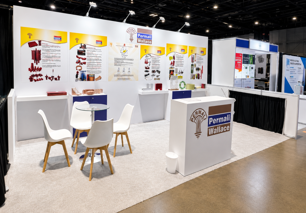 Exhibition booth design for IEEE Chicago by PERMALI by Unievents Services Pvt Ltd