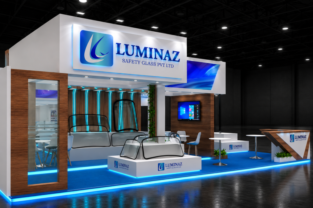 Custom exhibition stand for Bharat Mobility Global by LAXMI GROUP by Unievents Services Pvt Ltd