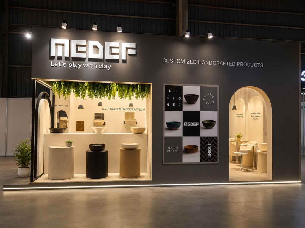 Exhibition stall design for Ace Tech by MEDEF by Unievents Services Pvt Ltd