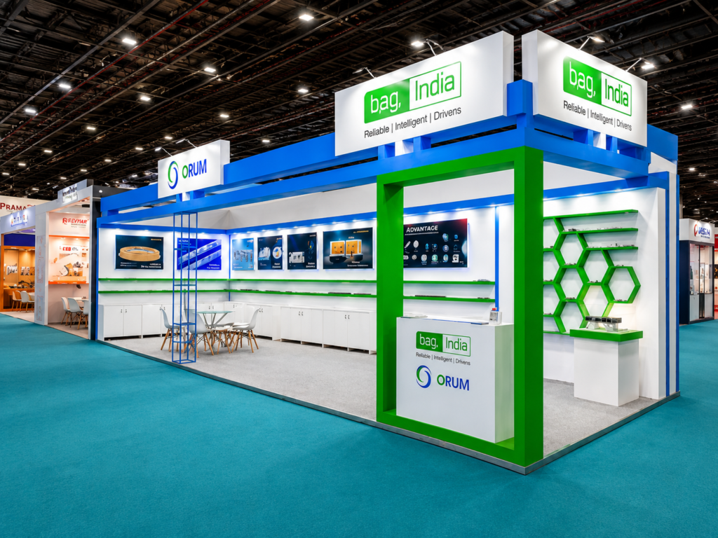 Custom exhibition stand for Light+LED by ORUM by Unievents Services Pvt Ltd