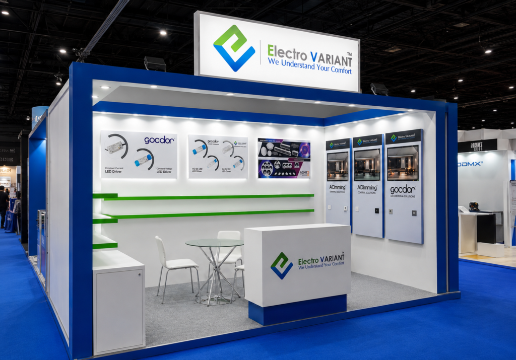 Exhibition stand builder for LED Expo by SPECTRUM LIGHTS - GRIQ by Unievents Services Pvt Ltd