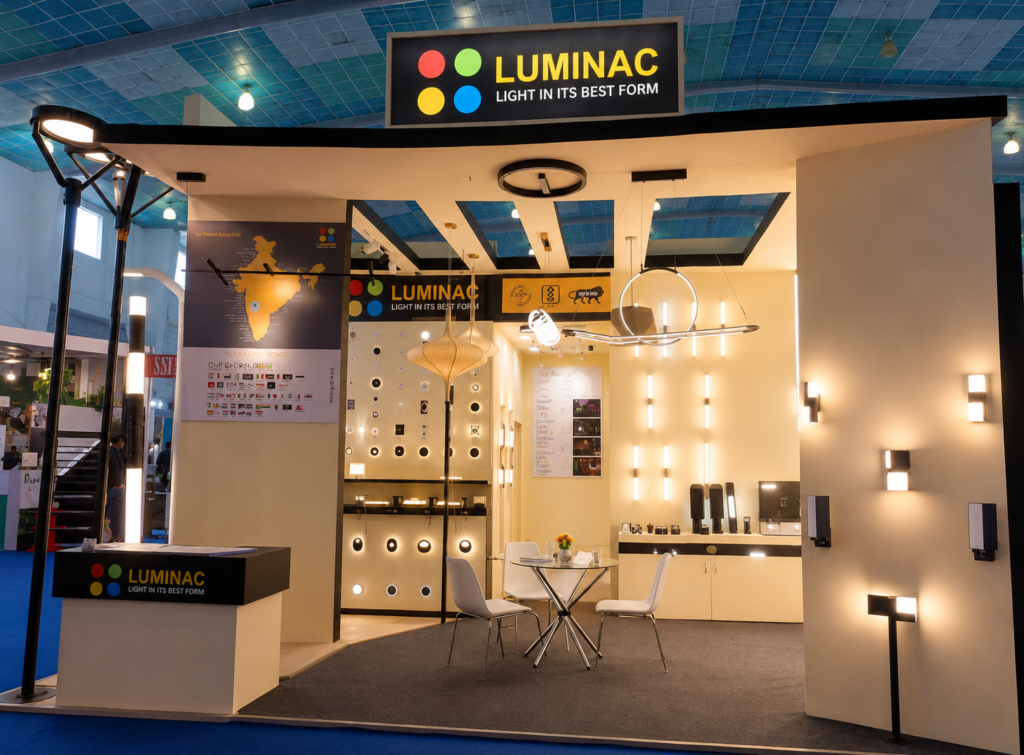 Custom exhibition stand for LED Expo by AMENTIS by Unievents Services Pvt Ltd