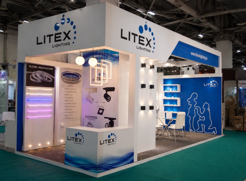 Exhibition stall design for LED Expo by DIGITECH by Unievents Services Pvt Ltd