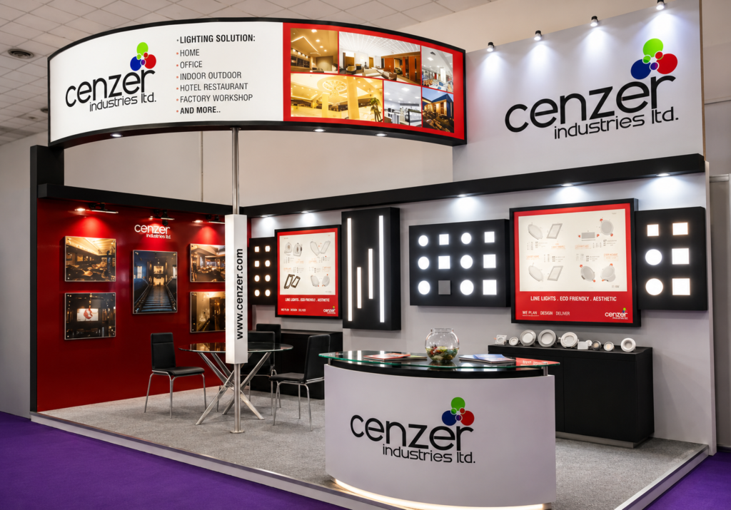 Booth design and fabrication for LED Expo by CENZER by Unievents Services Pvt Ltd