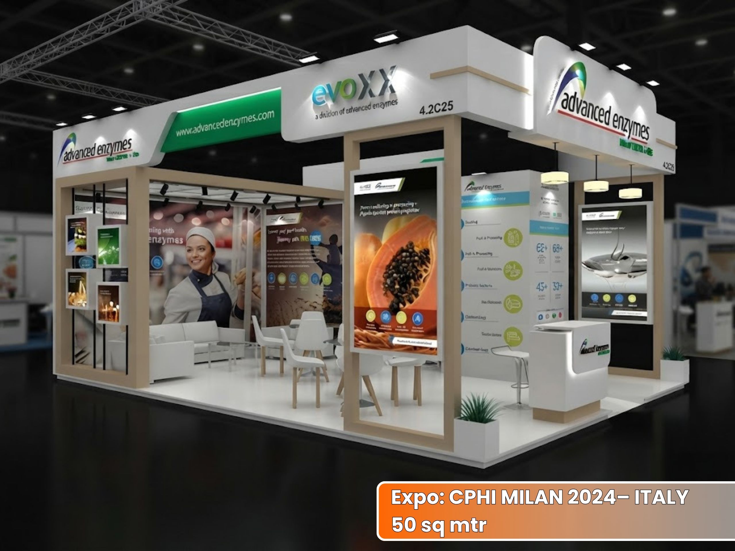 ADVANCED ENZYMES FI-EUROPE Exhibition Stand | Unievents Services