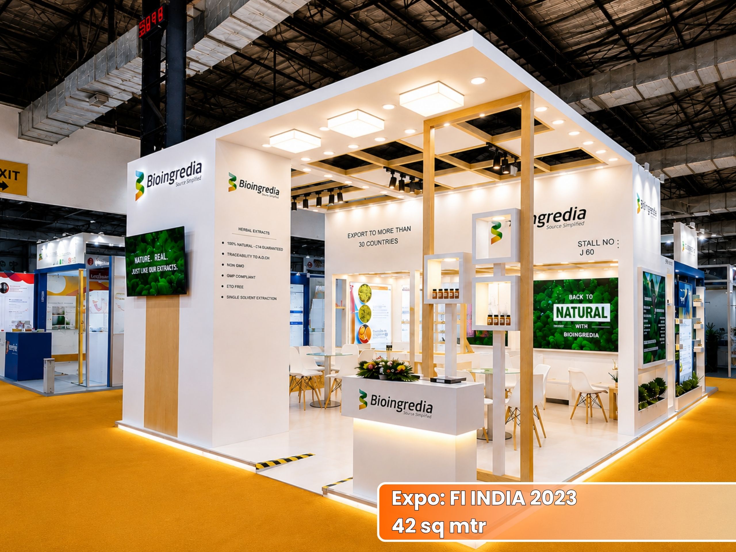 BIOINGREDIA FI INDIA Exhibition Stall | Unievents Services