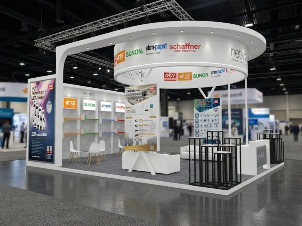 Exhibition booth design for Automation Expo by NETWORK by Unievents Services Pvt Ltd