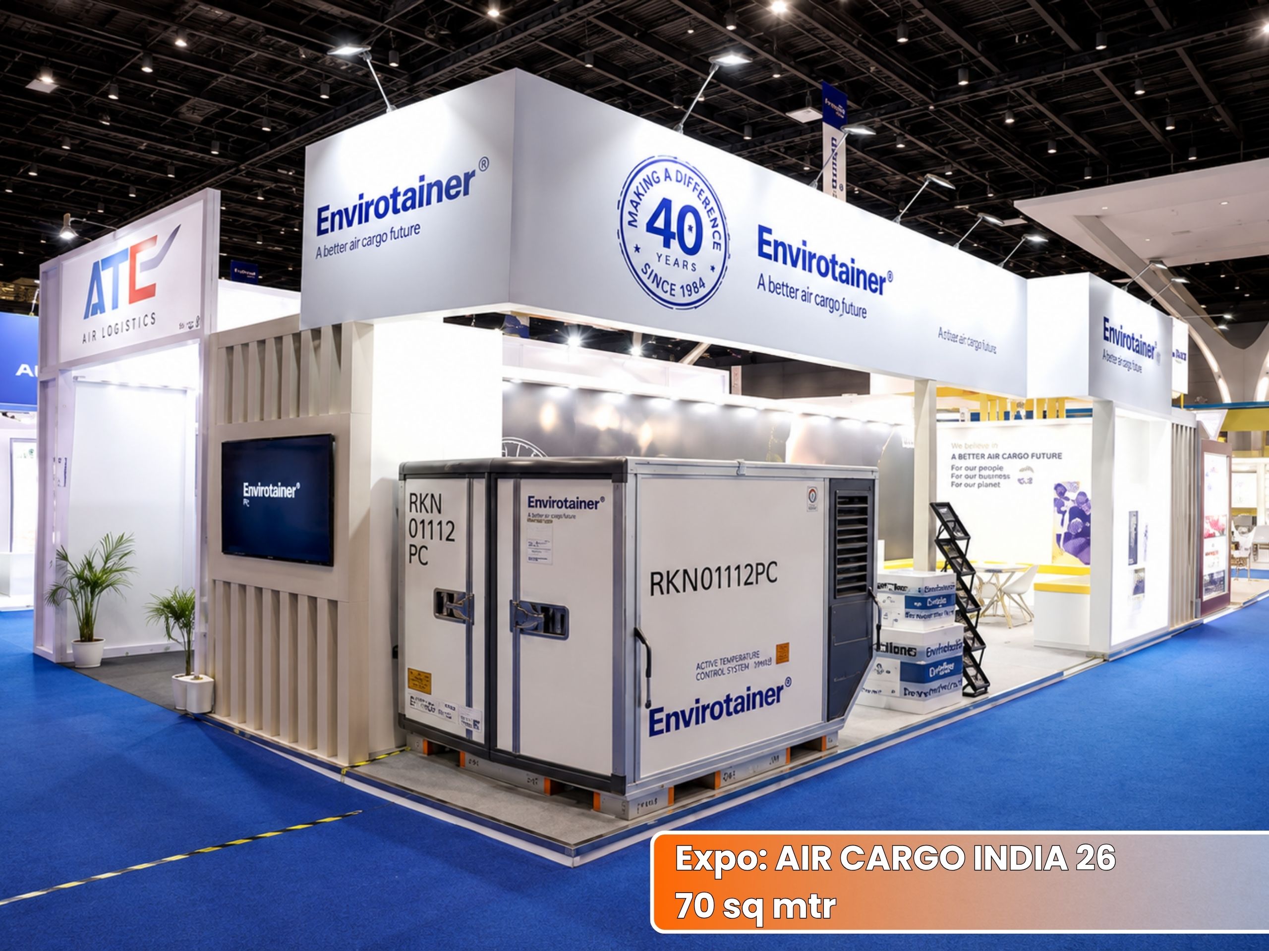 ENVIROTAINER AIR CARGO INDIA Exhibition Stall | Unievents Services