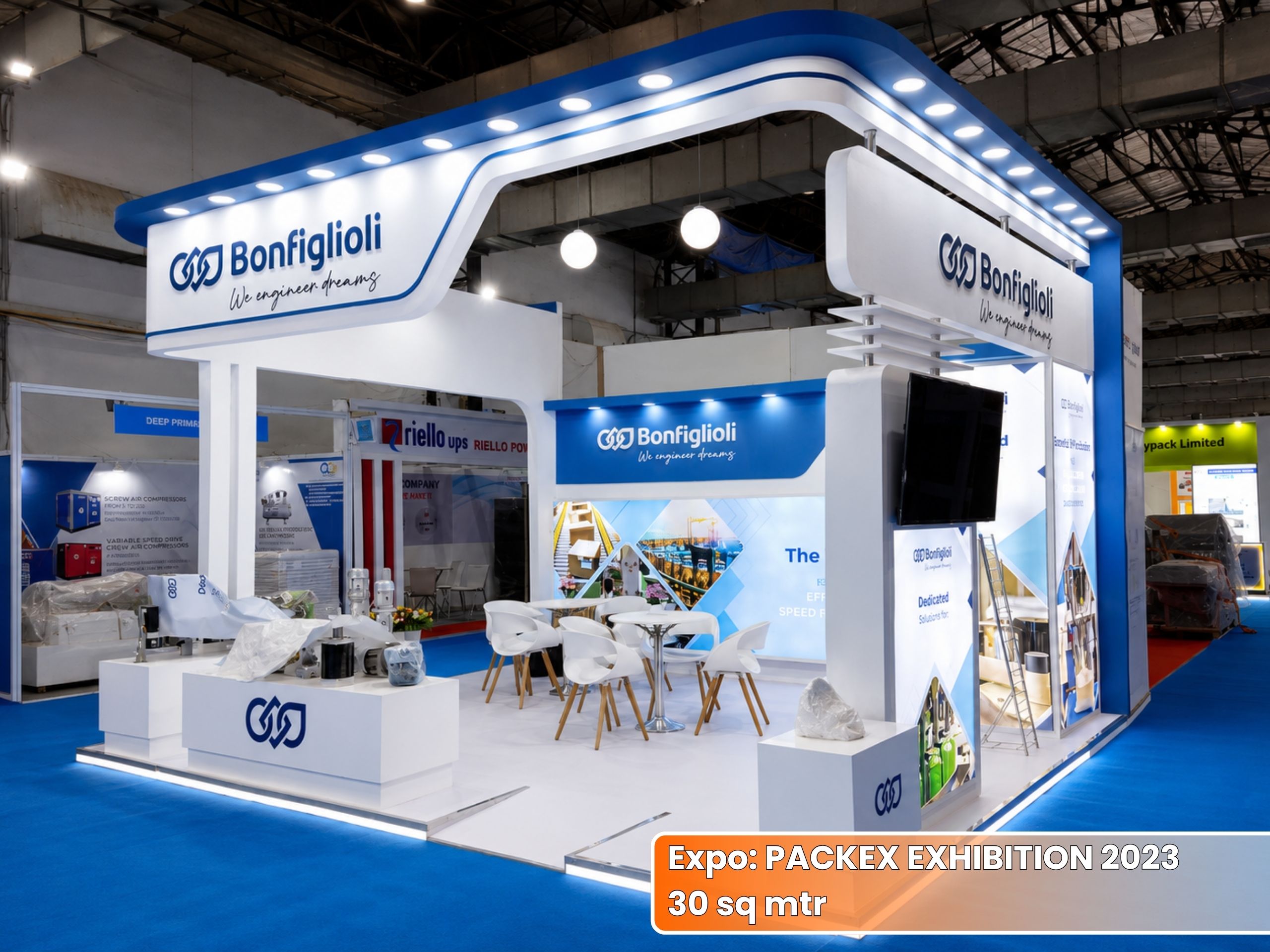 BONFIGLIOLI PACK EX INDIA Exhibition Stall | Unievents Services