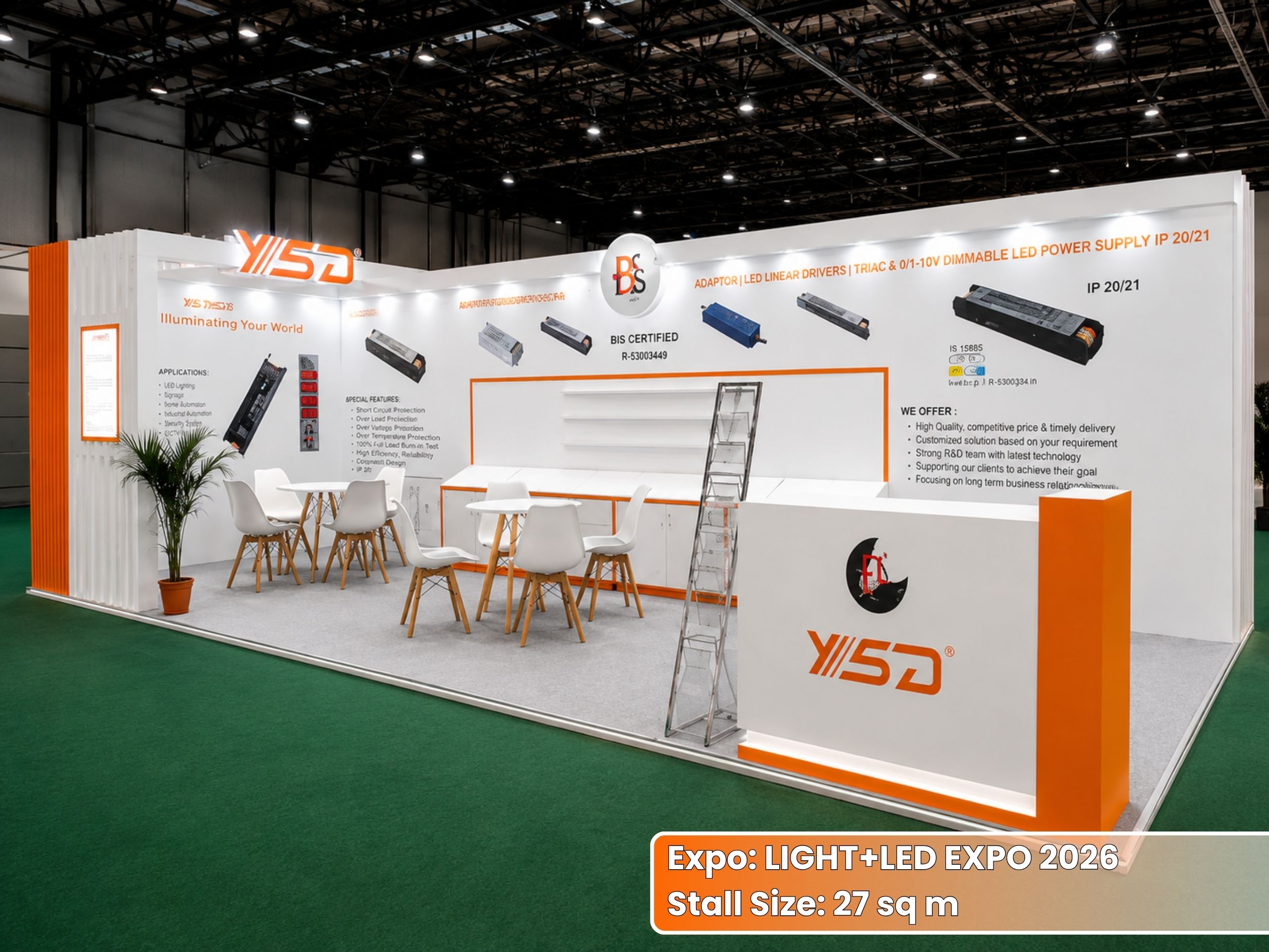 YSD - FL LIGHTS LIGHT+LED EXPO Exhibition Stall | Unievents Services