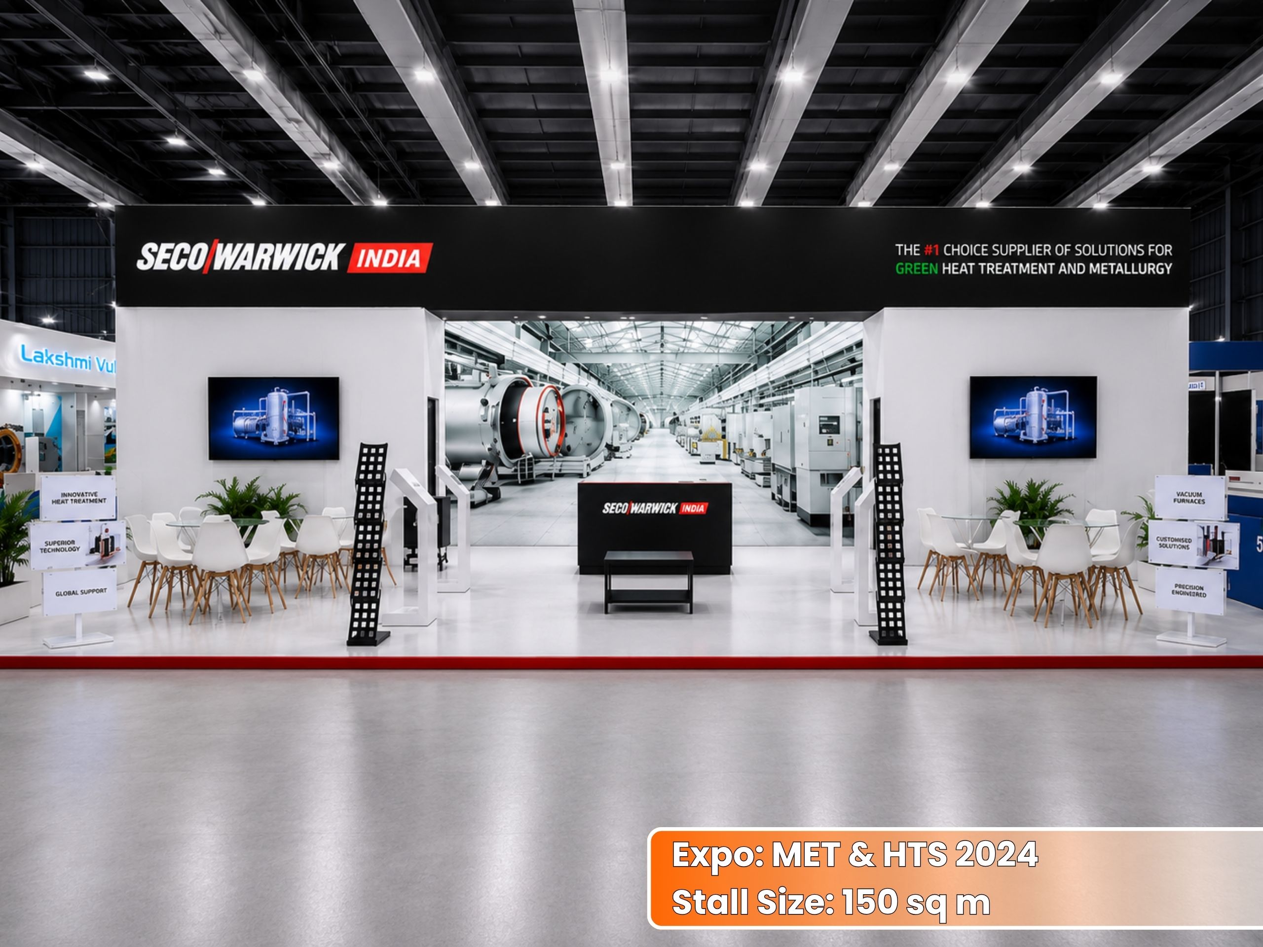 SECO WARWICK INDIA PVT. LTD MET & HTS Exhibition Stall | Unievents Services