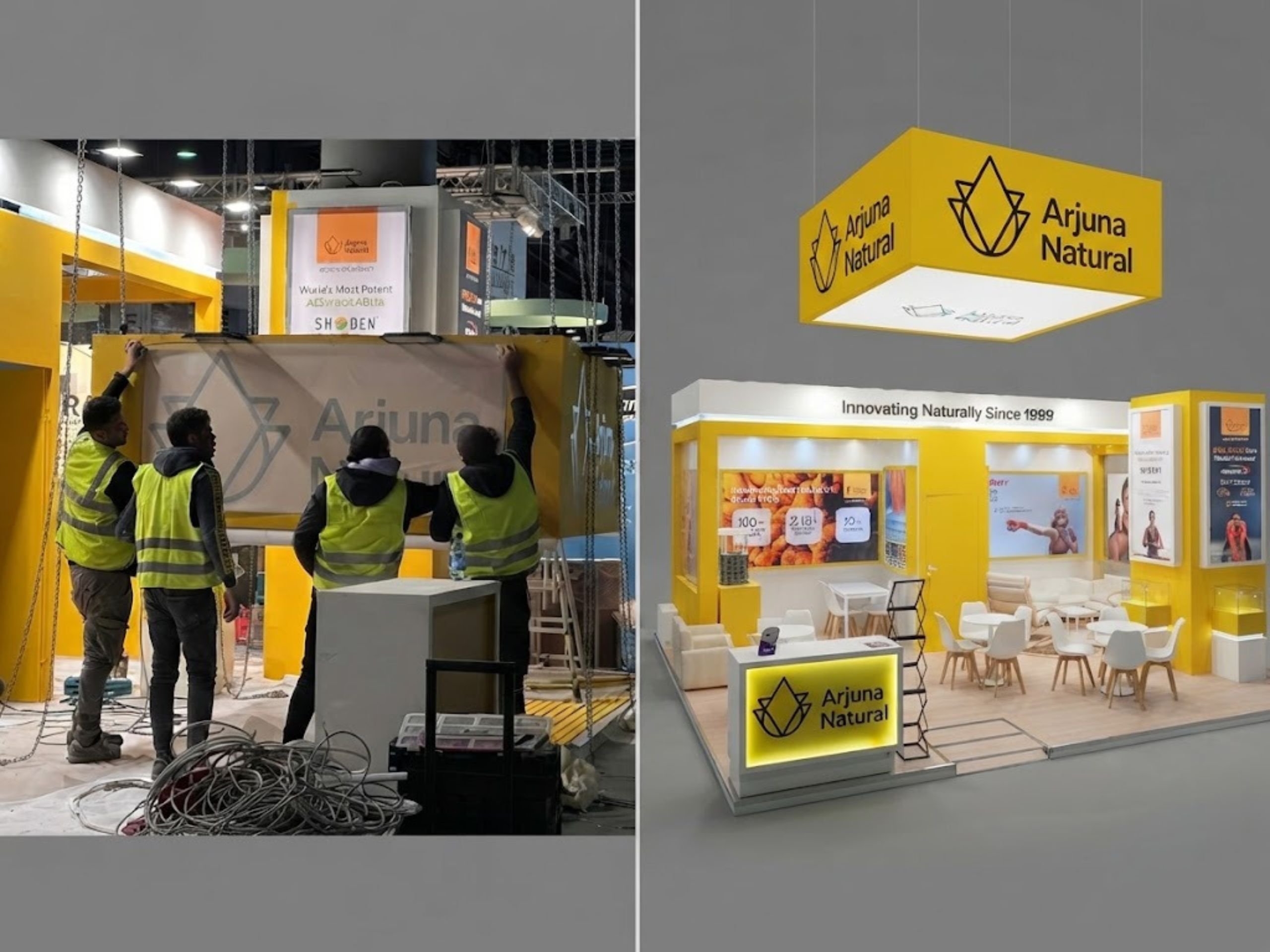 ARJUNA NATURAL FI - EUROPE Exhibition Stall | Unievents Services