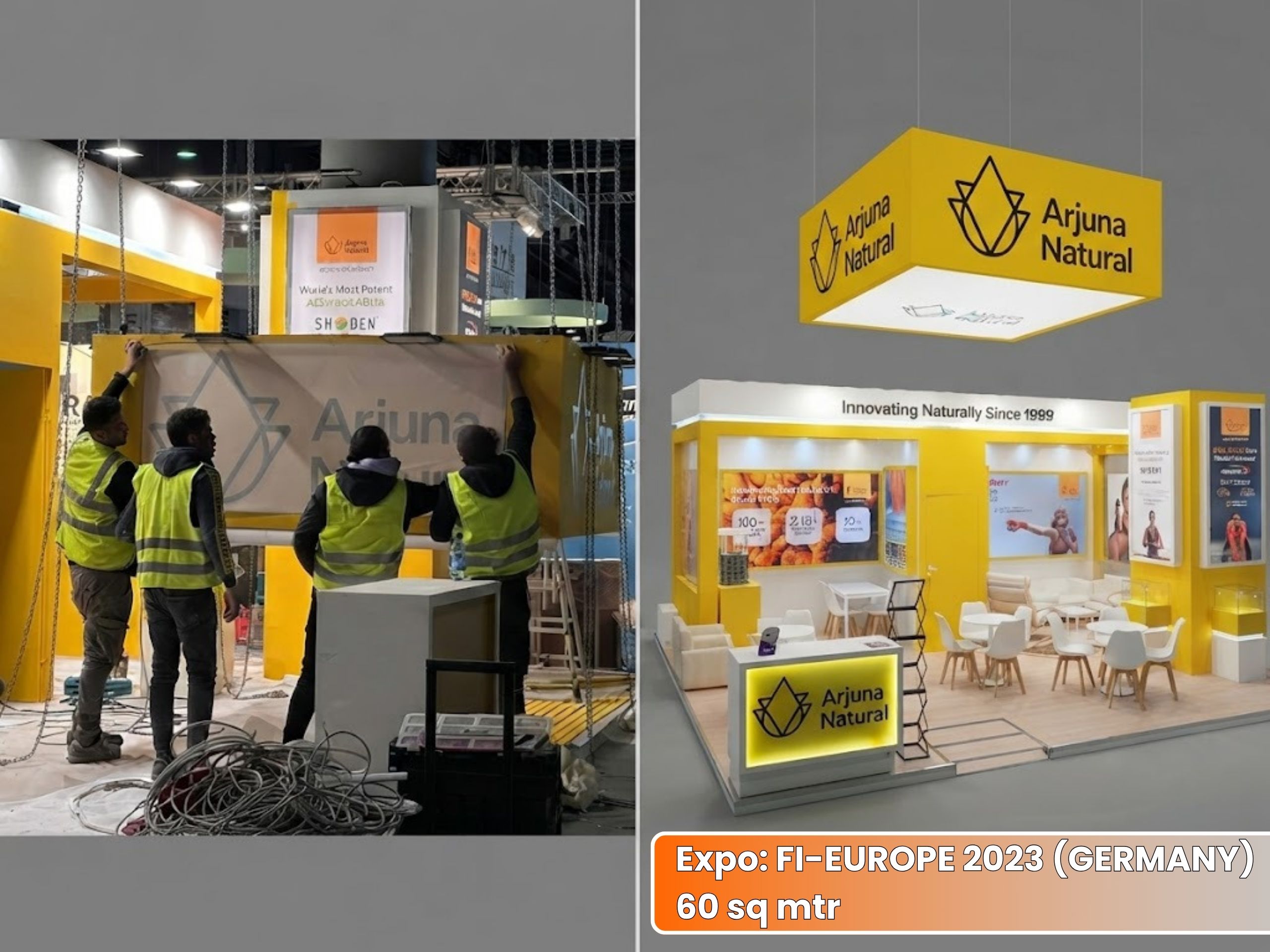 ARJUNA NATURAL FI - EUROPE Exhibition Stall | Unievents Services