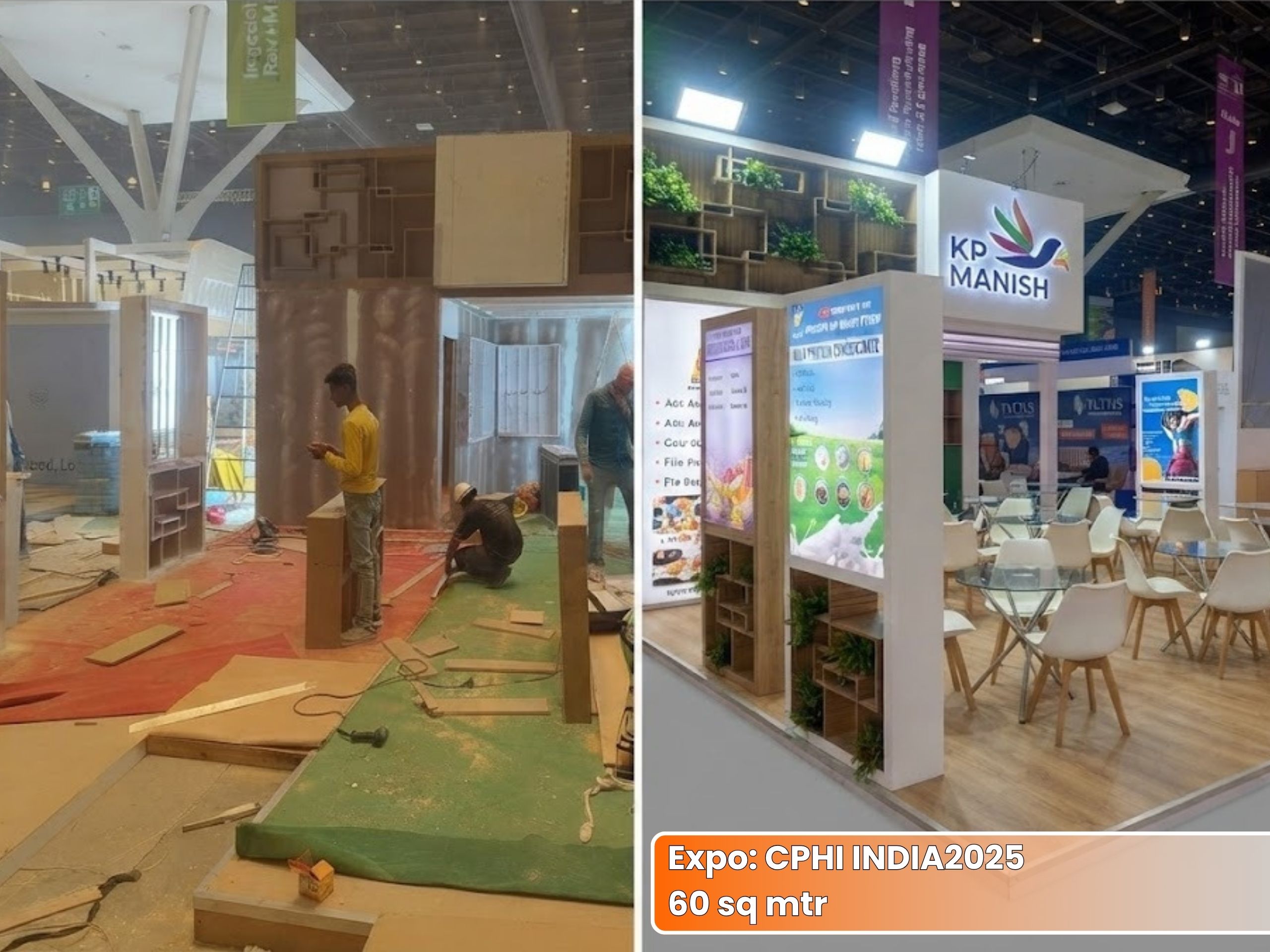 KP MANISH CPHI INDIA 2025 Exhibition Stall | Unievents Services
