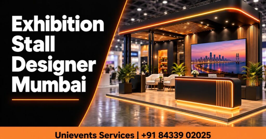 Exhibition stall designer Mumbai - custom trade show stall build in progress