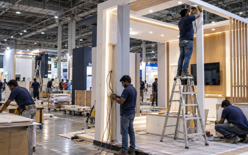 exhibition stand builder India - Unievents custom exhibition stand project 2