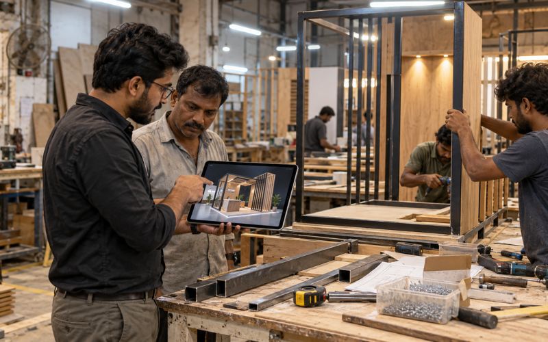 exhibition stall designer Mumbai - Unievents custom exhibition stand project 1