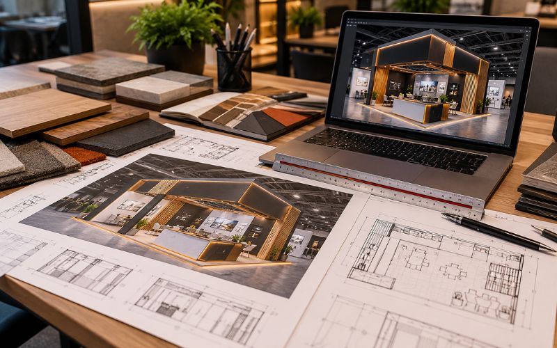 A Render Is Not Enough: How a Stand Really Gets Built for a German Trade Fair - exhibition stand by Unievents